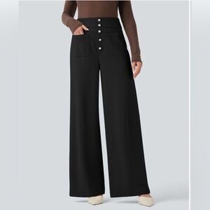 HALARA Black Wide-Leg Pants